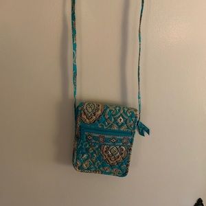 Teal Vera Bradley cross body bag